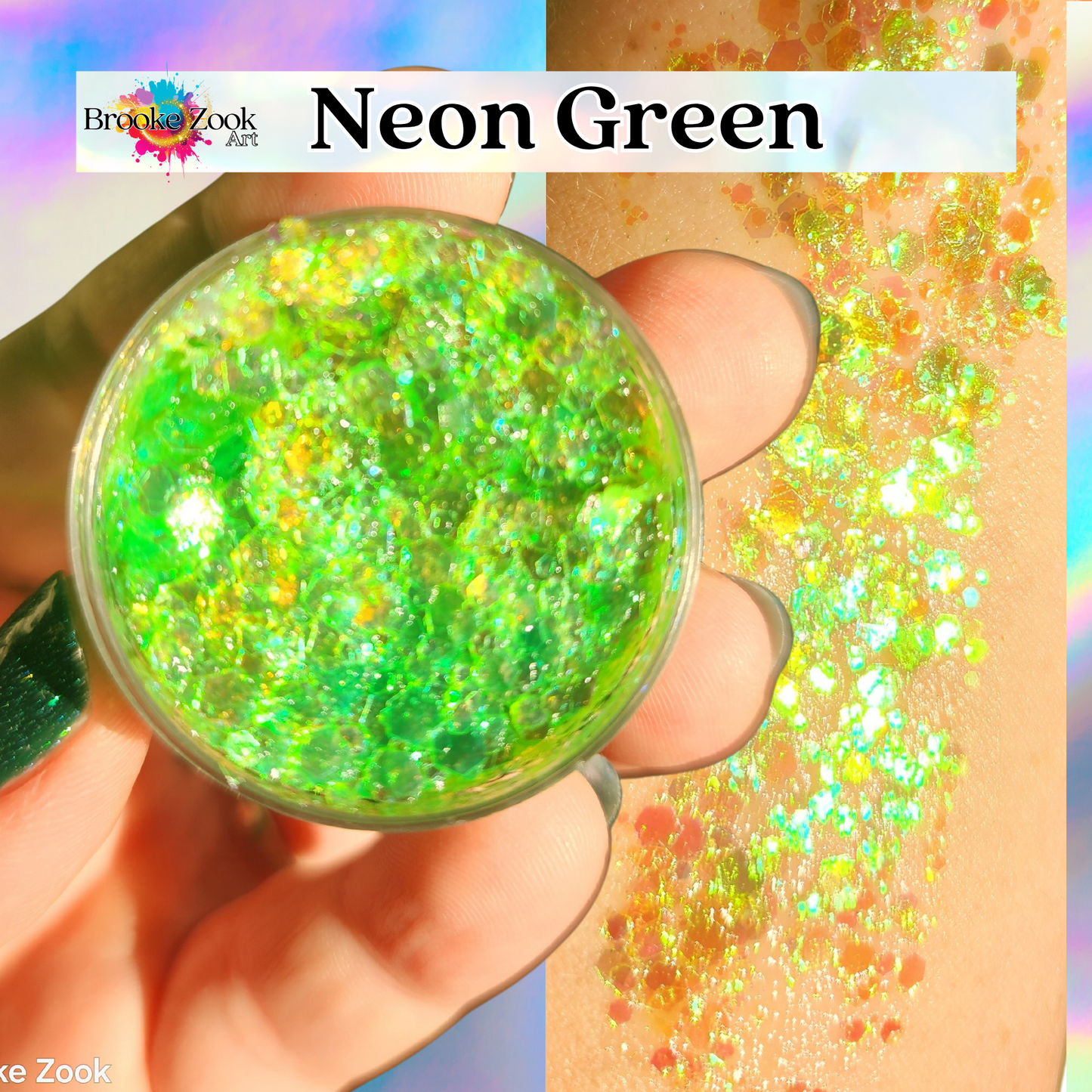 Neon Green – Intense Glitter Gel