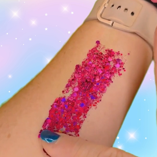 Rose Red – Intense Glitter Gel