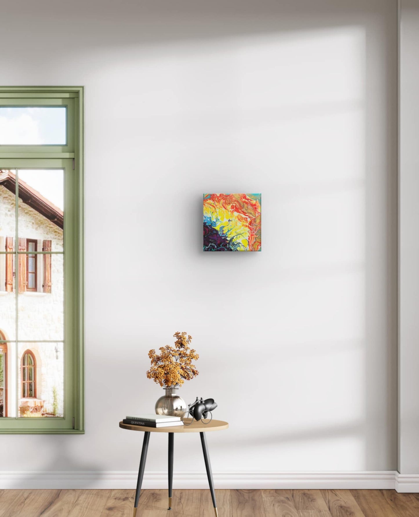 Sunflower Kaleidoscope - 4 Piece Original Painting Set