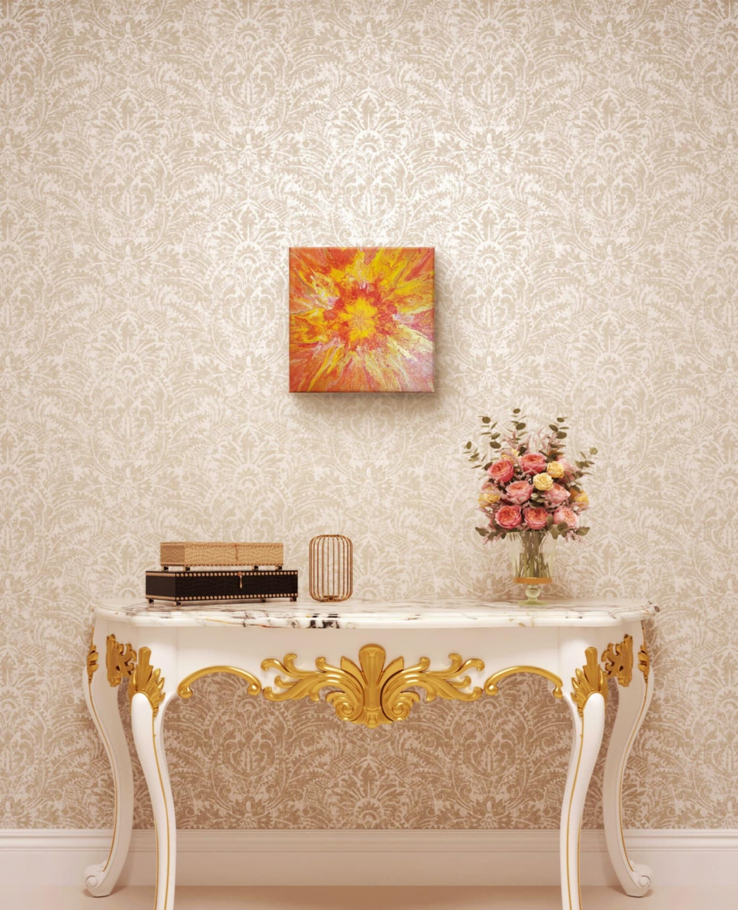 Radiant Zest - 4 Piece Original Painting Set