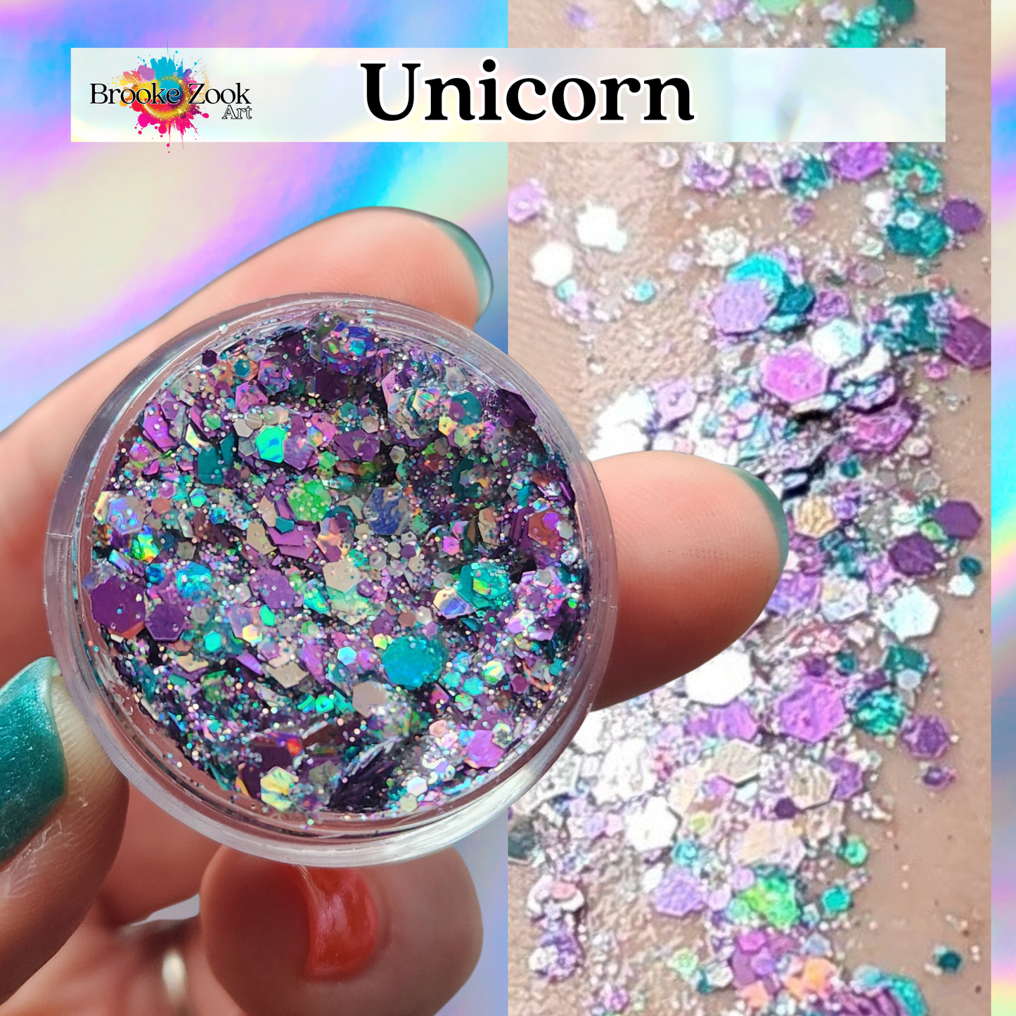 Unicorn ā Intense Glitter Gel