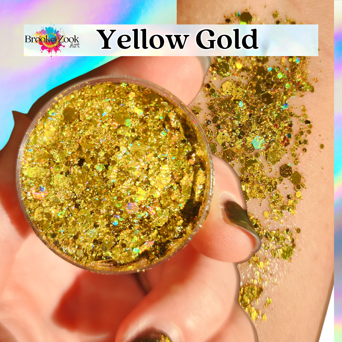 Yellow Gold – Intense Glitter Gel