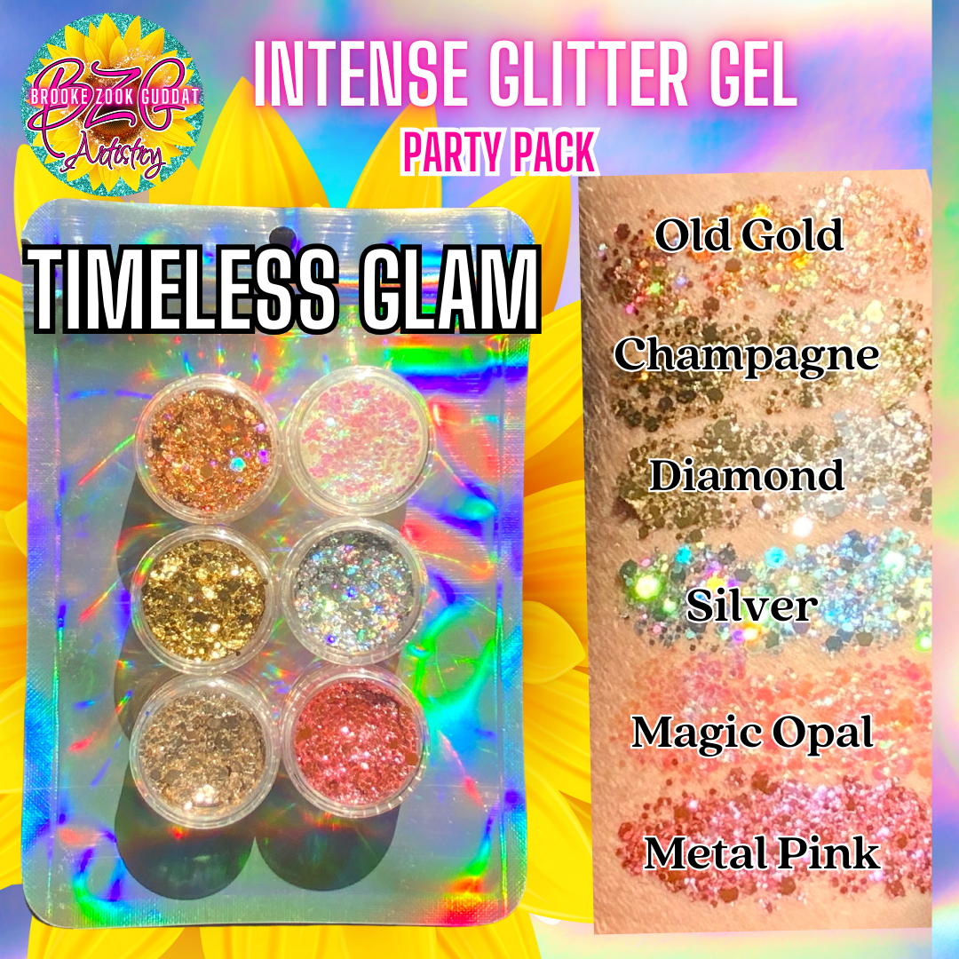 Party Packs! Intense Glitter Gel 6 pack smalls