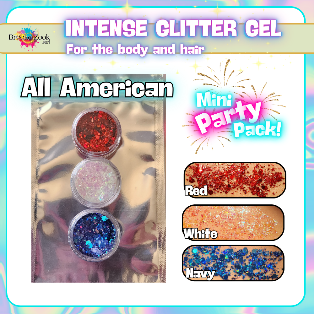 White – Intense Glitter Gel