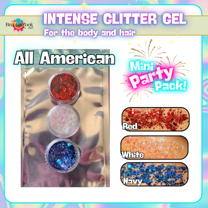 White – Intense Glitter Gel