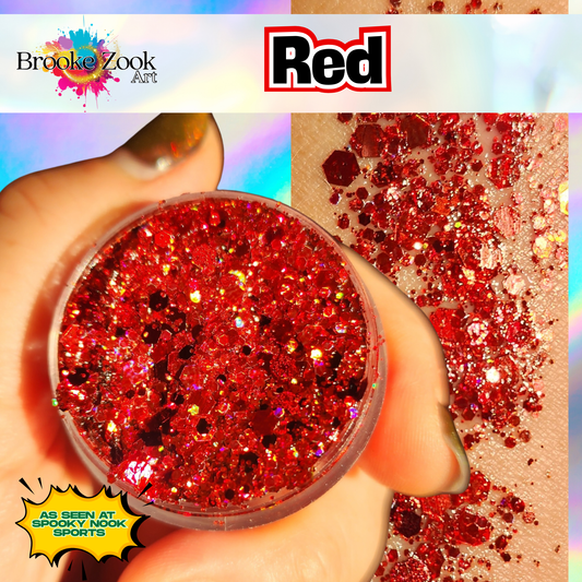 Red – Intense Glitter Gel