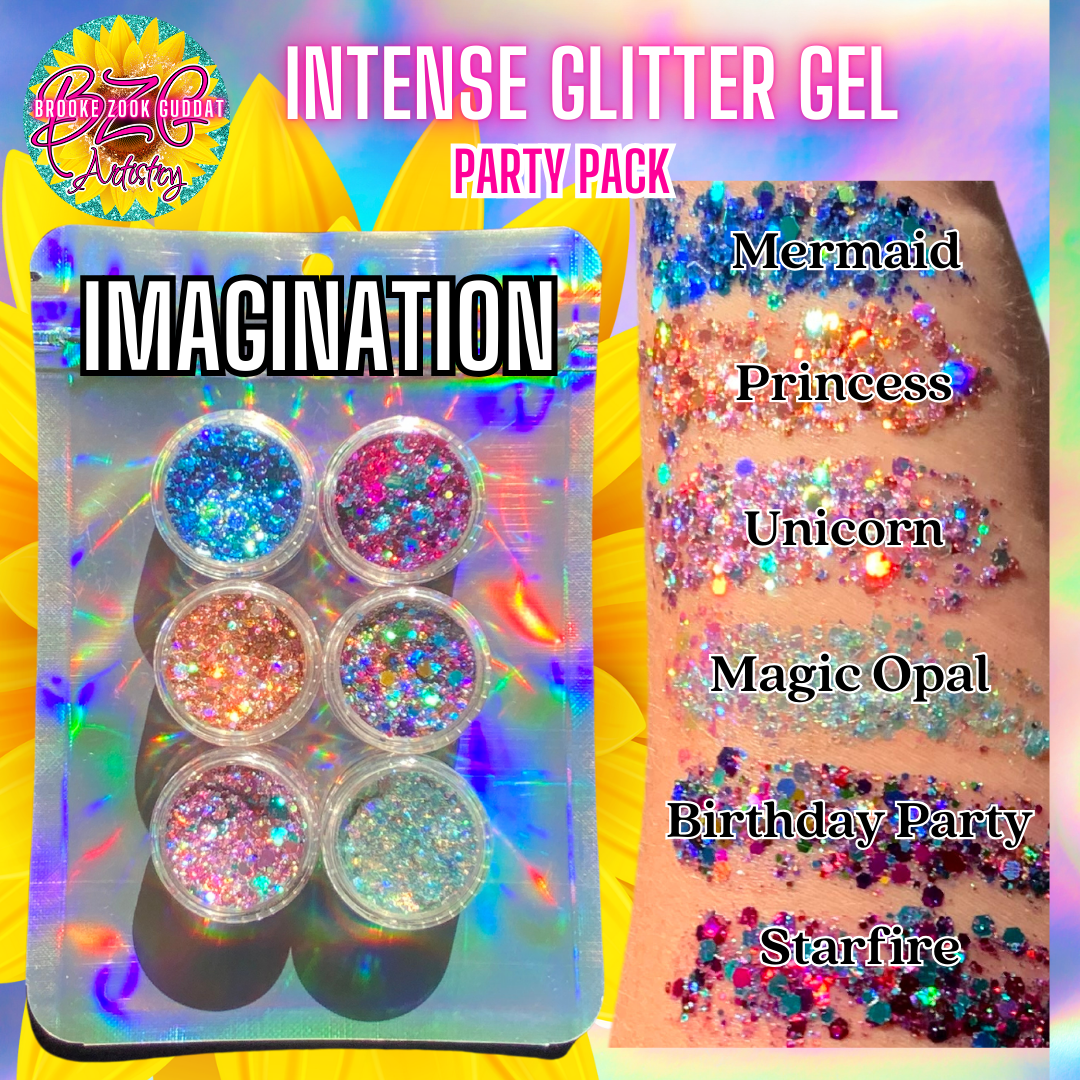 Imagination Party Pack - Intense Glitter Gel