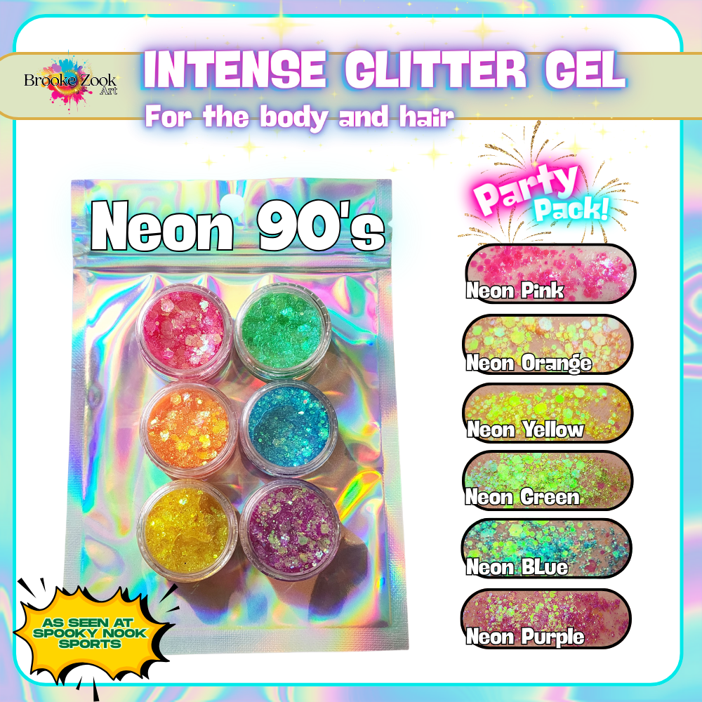 Intense Glitter Gel Party Pack (Set of 6)