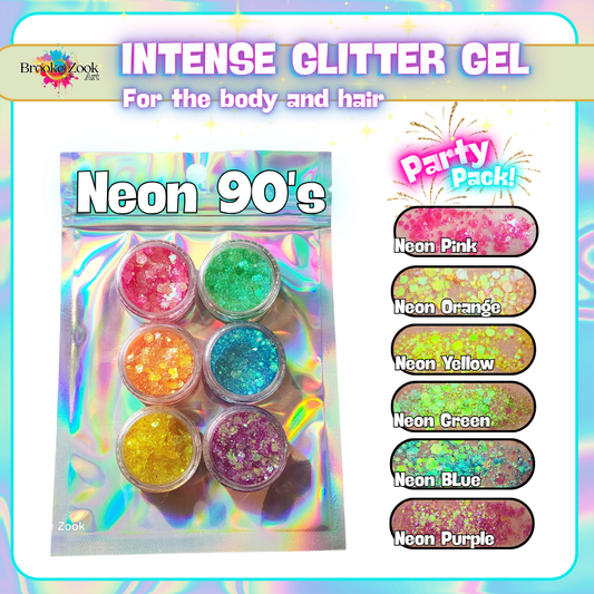 Neon '90s – Party Pack (Set of 6)