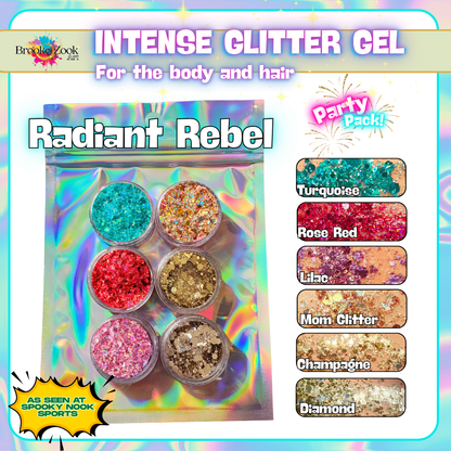 Intense Glitter Gel Party Pack (Set of 6)