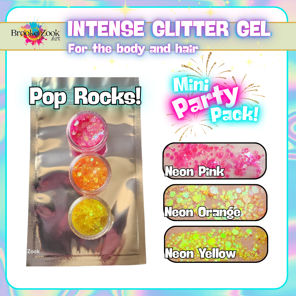 Neon Orange – Intense Glitter Gel