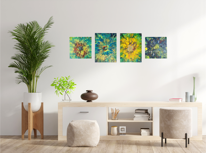The Breath of Life - 4 Piece Original Painting Set