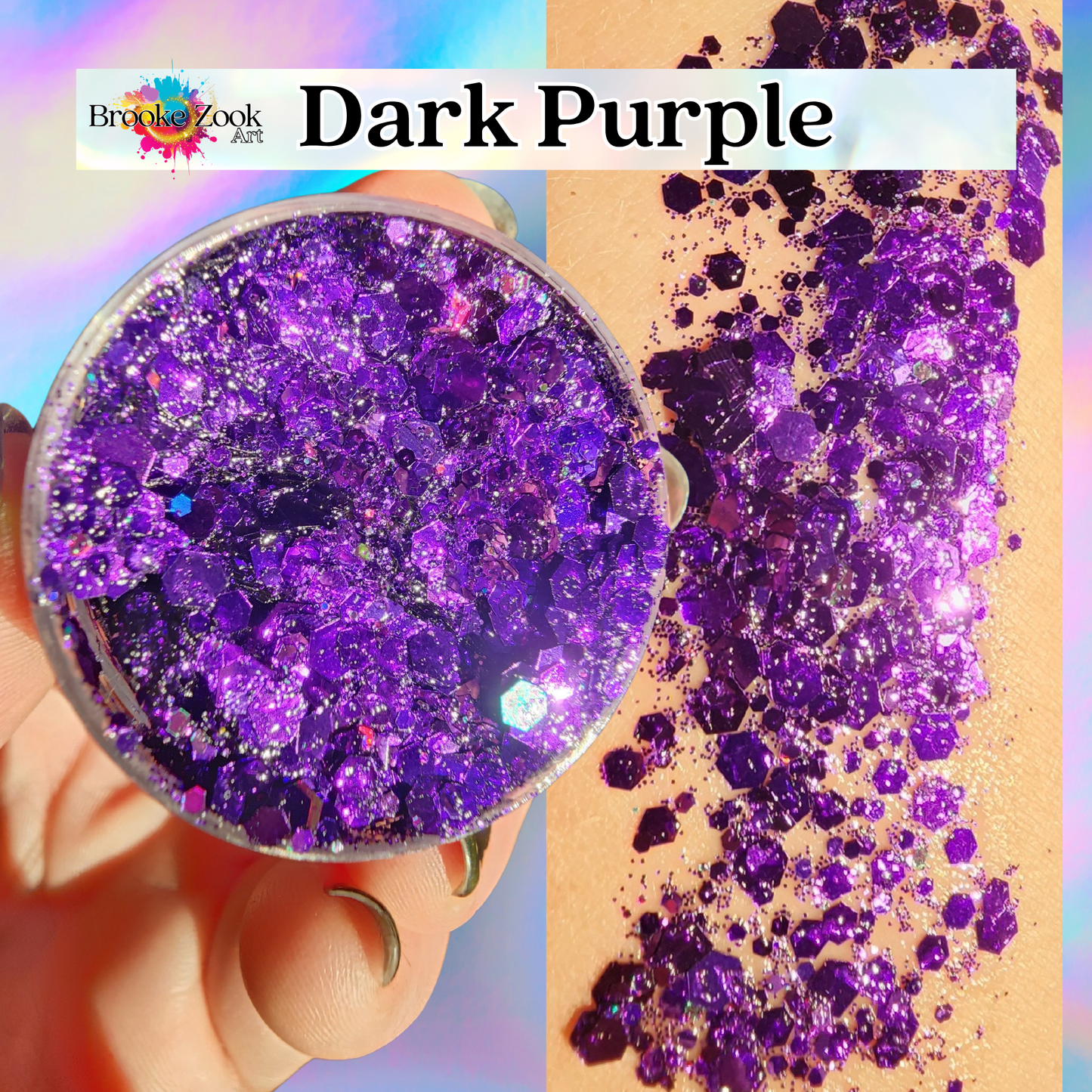 Dark Purple – Intense Glitter Gel