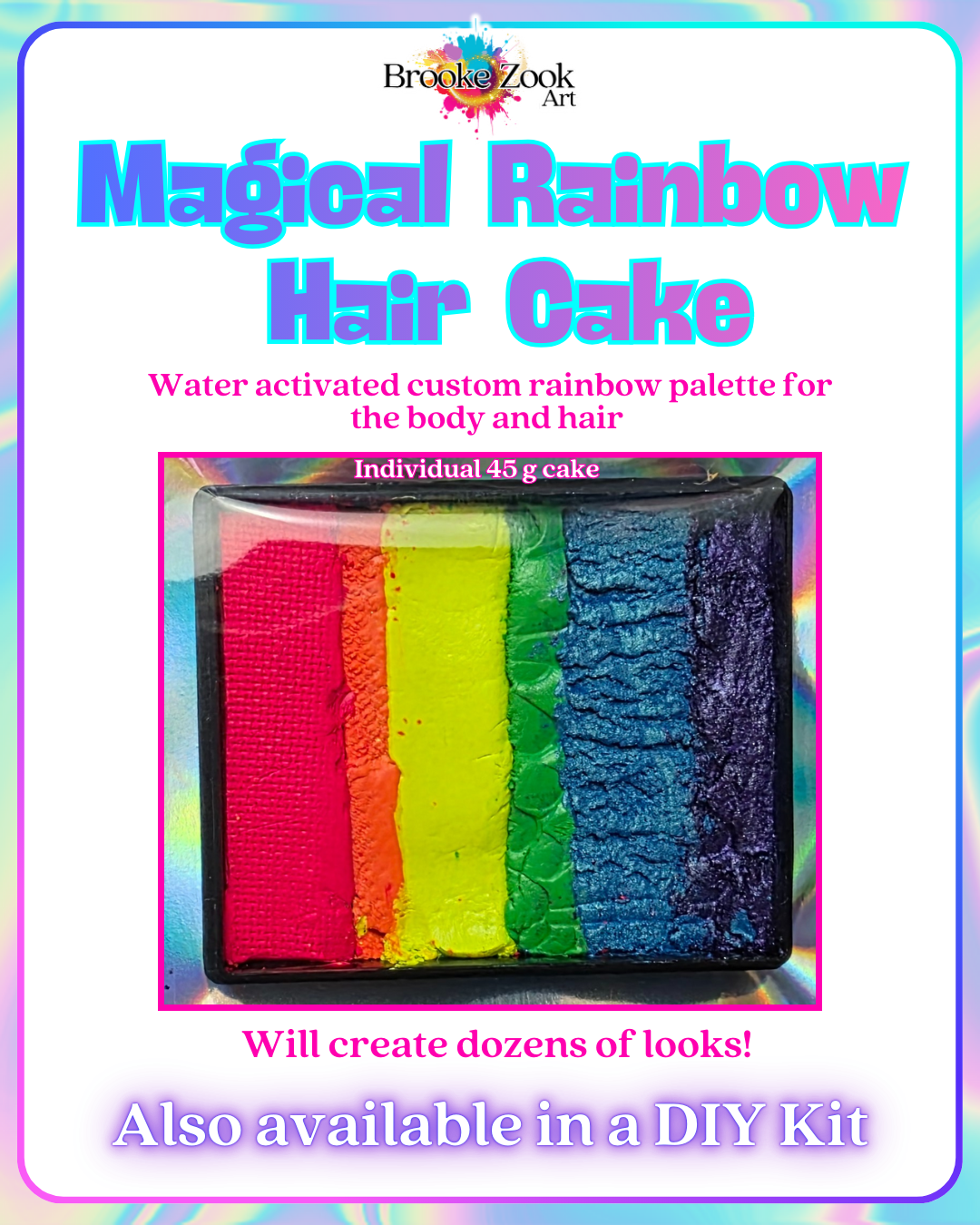 Magical Rainbow Hair Cake