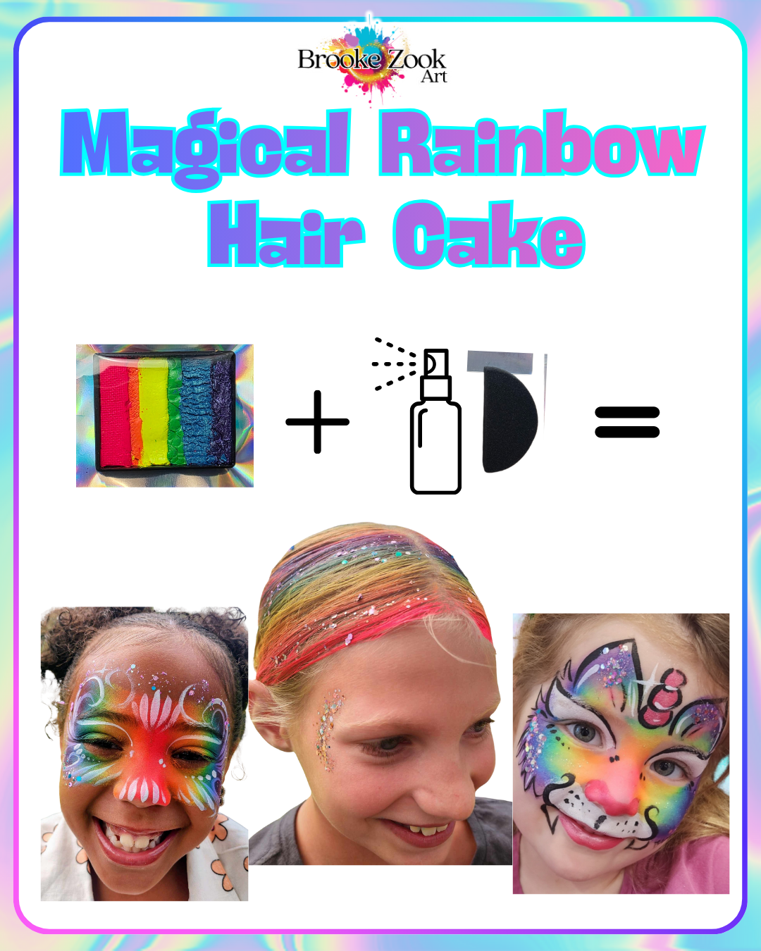 Magical Rainbow Hair Cake