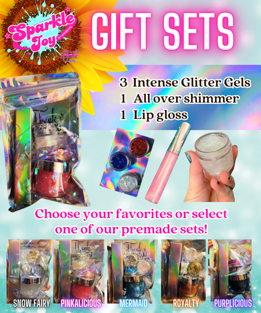 Sparkle Lover Stocking Stuffer Cosmetic Glitter Gift Sets