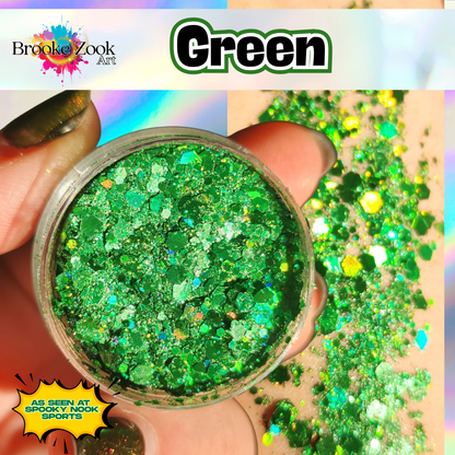 Green – Intense Glitter Gel