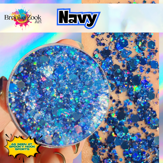 Navy – Intense Glitter Gel
