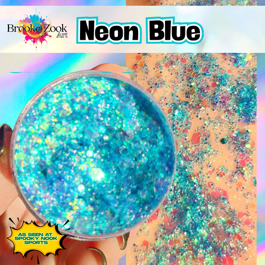 Neon Blue – Intense Glitter Gel