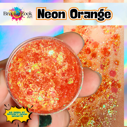 Neon Orange – Intense Glitter Gel