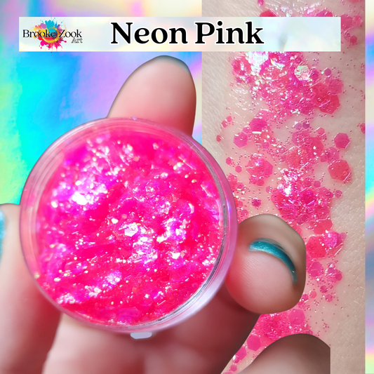 Neon Pink – Intense Glitter Gel