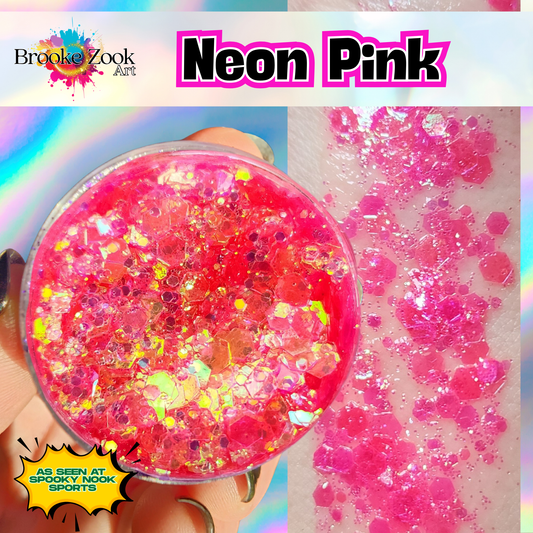 Neon Pink – Intense Glitter Gel