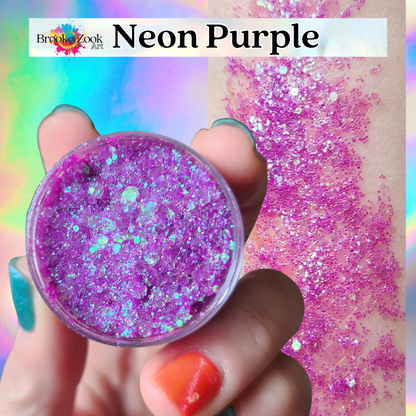 Intense Glitter Gel for the face and hair (Mom Glitter)