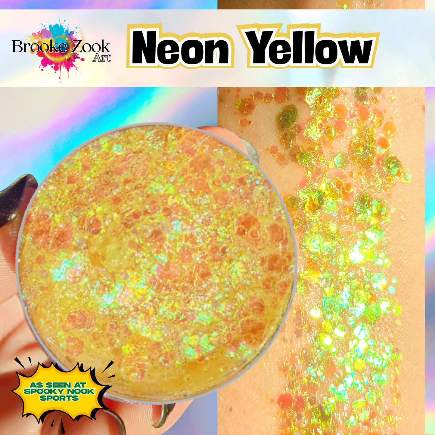 Neon Yellow – Intense Glitter Gel