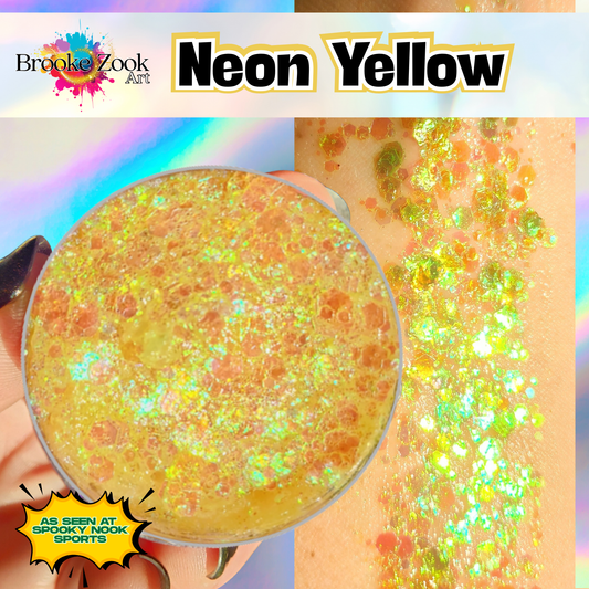 Neon Yellow – Intense Glitter Gel