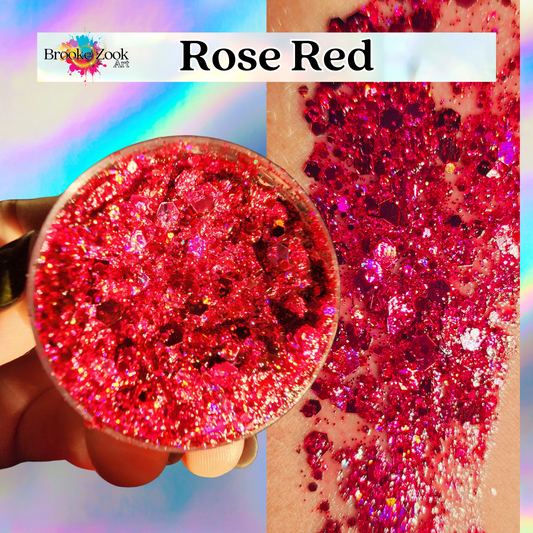 Rose Red – Intense Glitter Gel