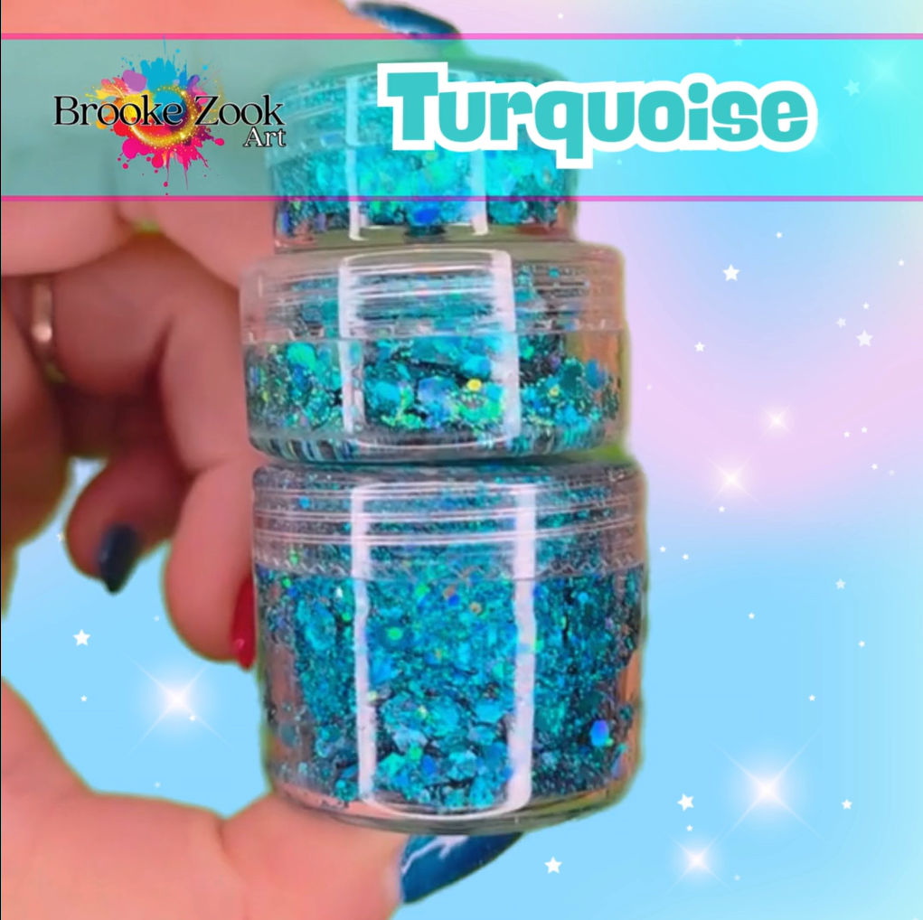 Turquoise – Intense Glitter Gel