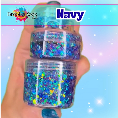 Navy – Intense Glitter Gel