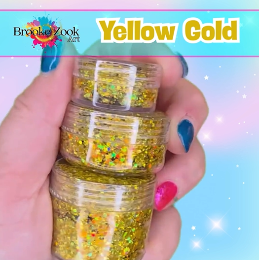 Yellow Gold – Intense Glitter Gel