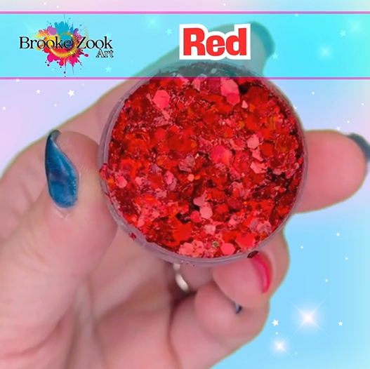 Red – Intense Glitter Gel