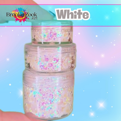 White – Intense Glitter Gel