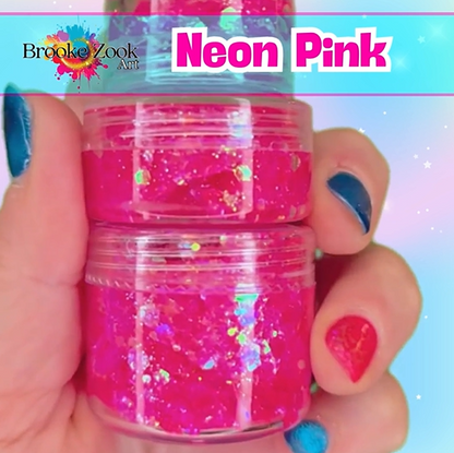 Neon Pink – Intense Glitter Gel