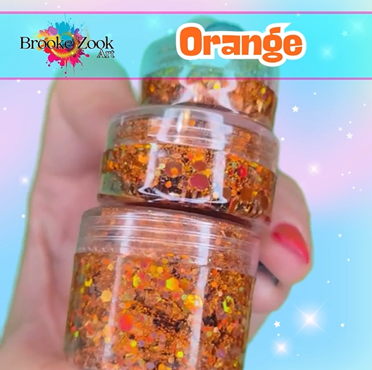 Orange – Intense Glitter Gel