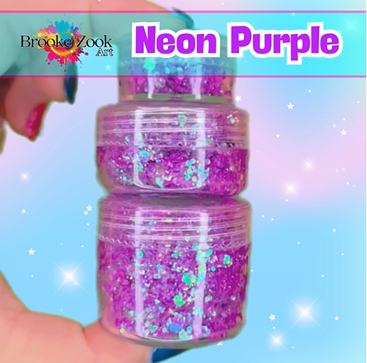 Neon Purple – Intense Glitter Gel