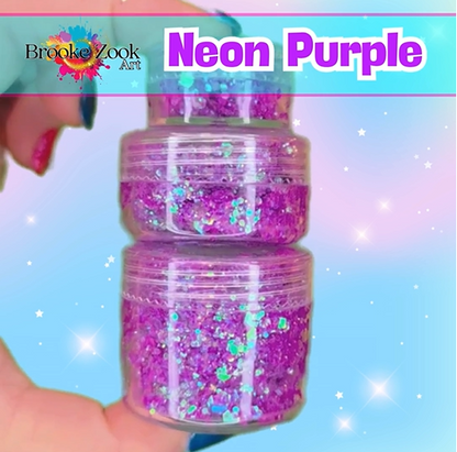 Neon Purple – Intense Glitter Gel
