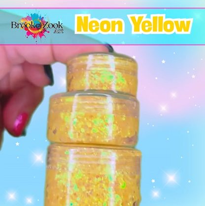 Neon Yellow – Intense Glitter Gel