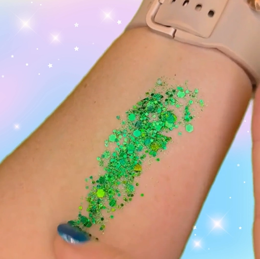 Green – Intense Glitter Gel