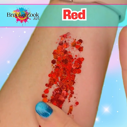 Red – Intense Glitter Gel