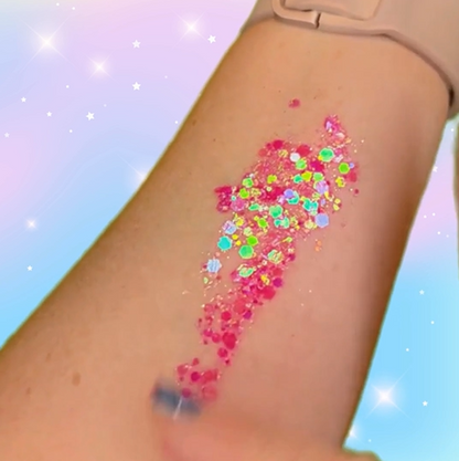 Neon Pink – Intense Glitter Gel