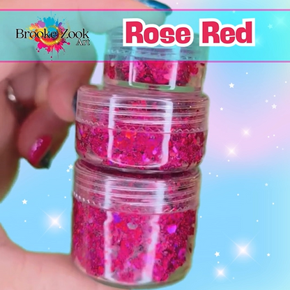 Rose Red – Intense Glitter Gel