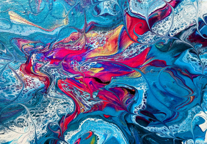 Mystery in the Mess - 4 Piece Original Painting Set