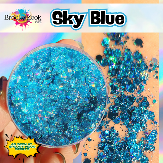 Sky Blue – Intense Glitter Gel