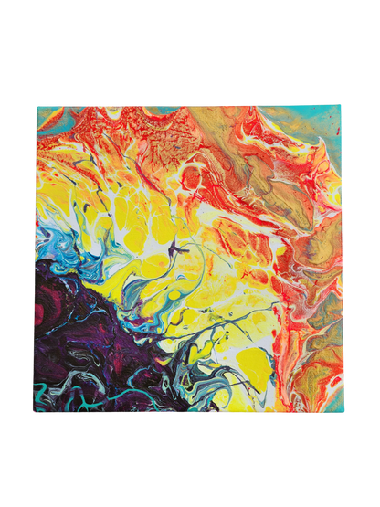 Sunflower Kaleidoscope - 4 Piece Original Painting Set