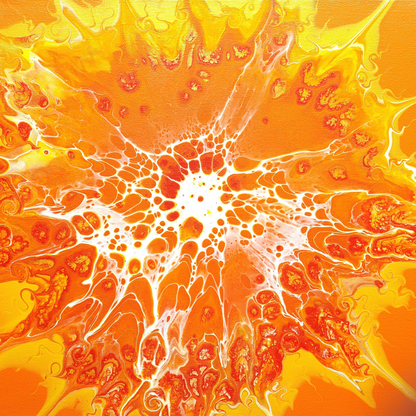 Radiant Zest - 4 Piece Original Painting Set