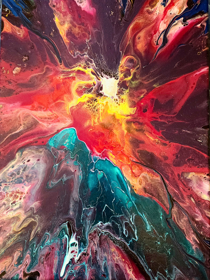 Mystery in the Mess - 4 Piece Original Painting Set