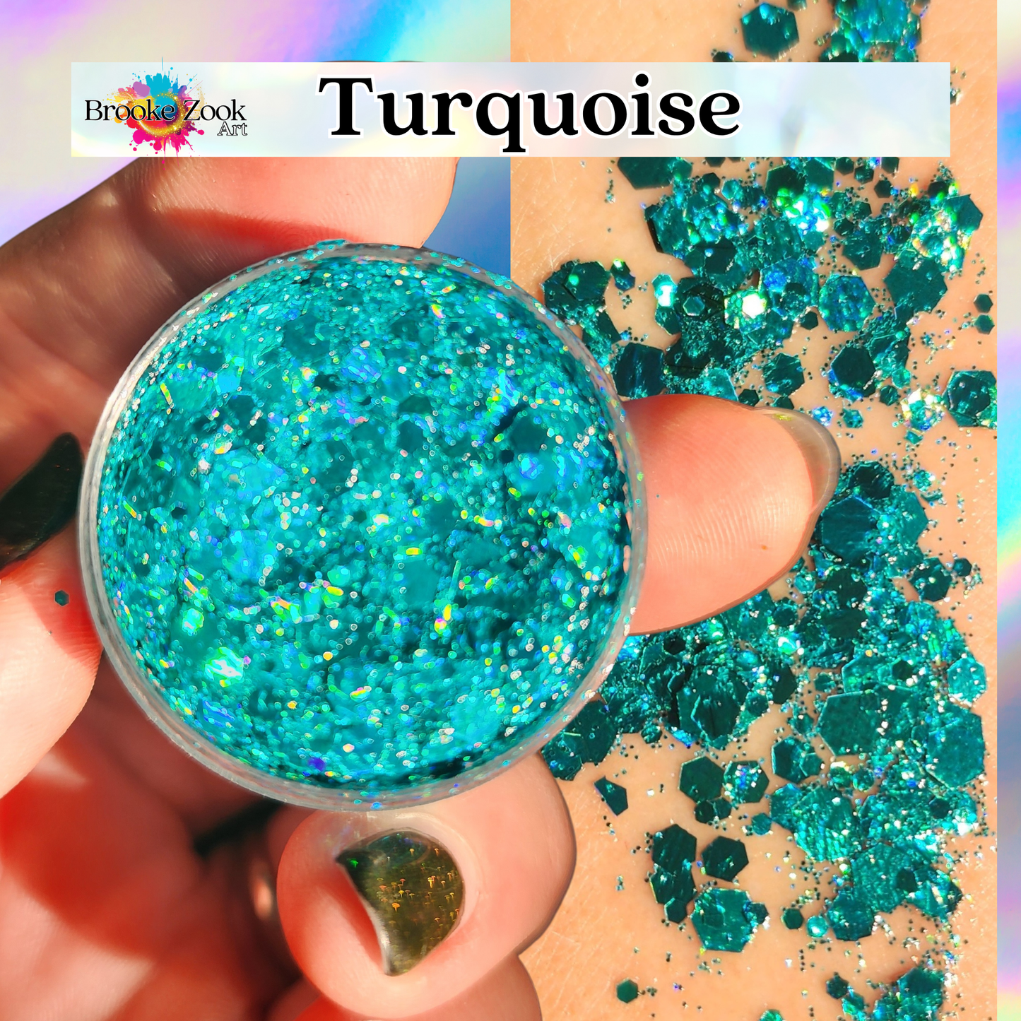 Turquoise – Intense Glitter Gel